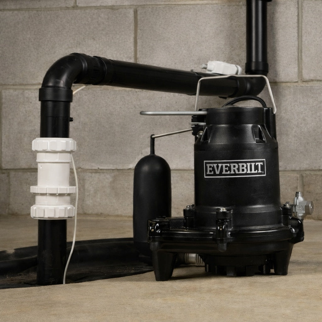 Everbilt 1 2 HP Cast Iron Submersible Sump Pump HDS50