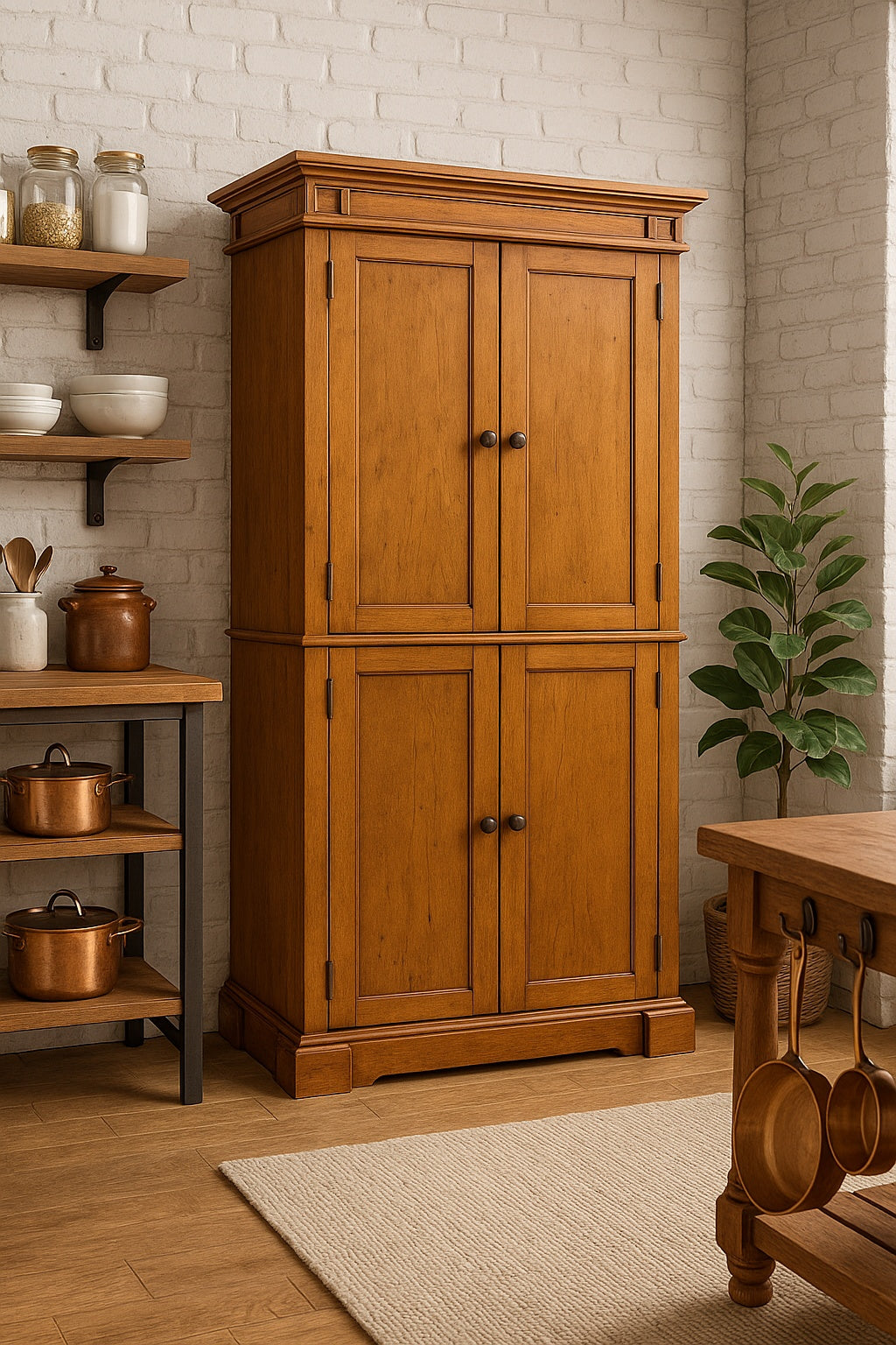 Distressed Oak Pantry 5004 69