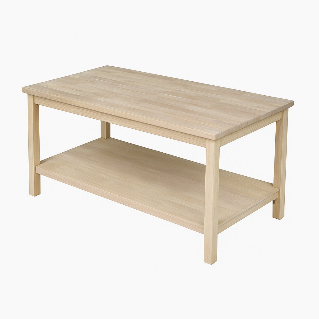 International Concepts Portman 36 in Unfinished Medium Rectangle Wood Coffee Table OT 44/204737232 727506670642 International Concepts