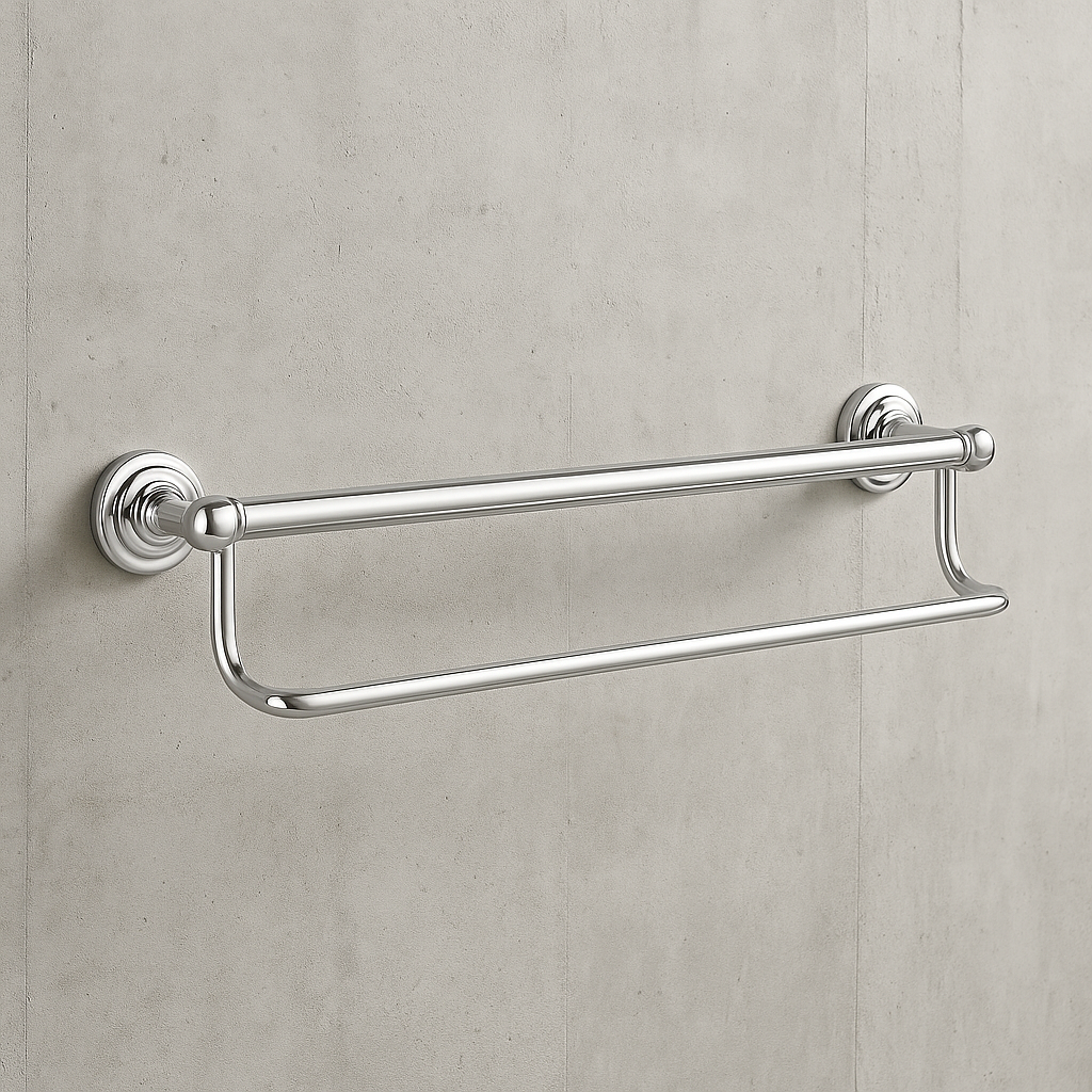 MOEN Home Care 24 in. x 1 in. Screw Grab Bar with Integrated Towel Bar in Chrome