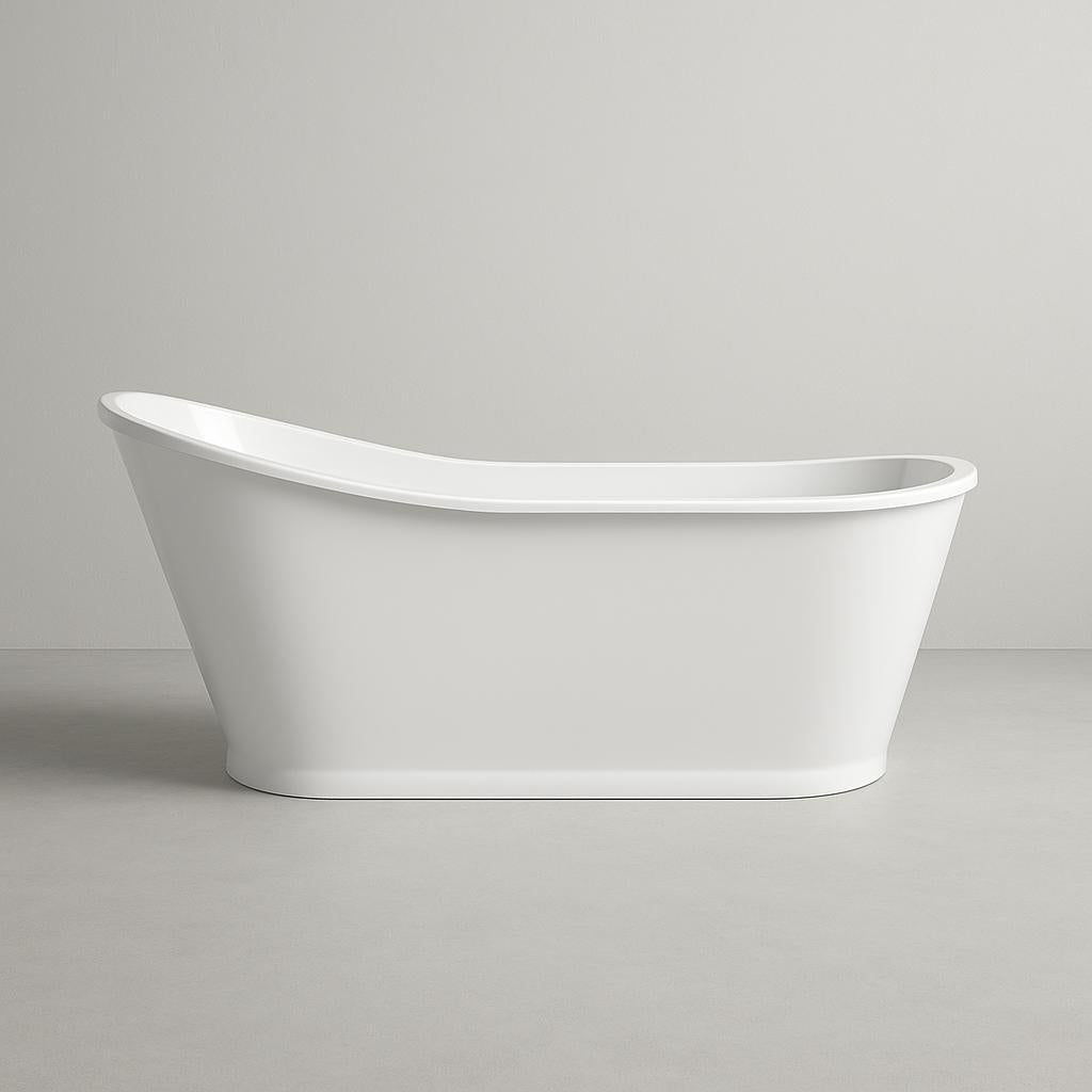 Aiden 70 in. Acrylic Freestanding Soaking Bathtub in White