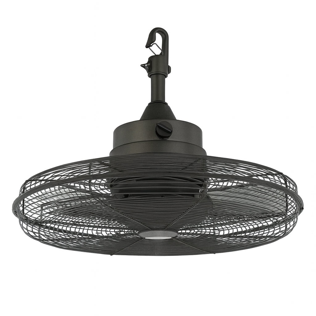 Home Decorators Collection Merwry 52 in. Integrated LED Indoor Matte Black Ceiling Fan with Light Kit and Remote Control