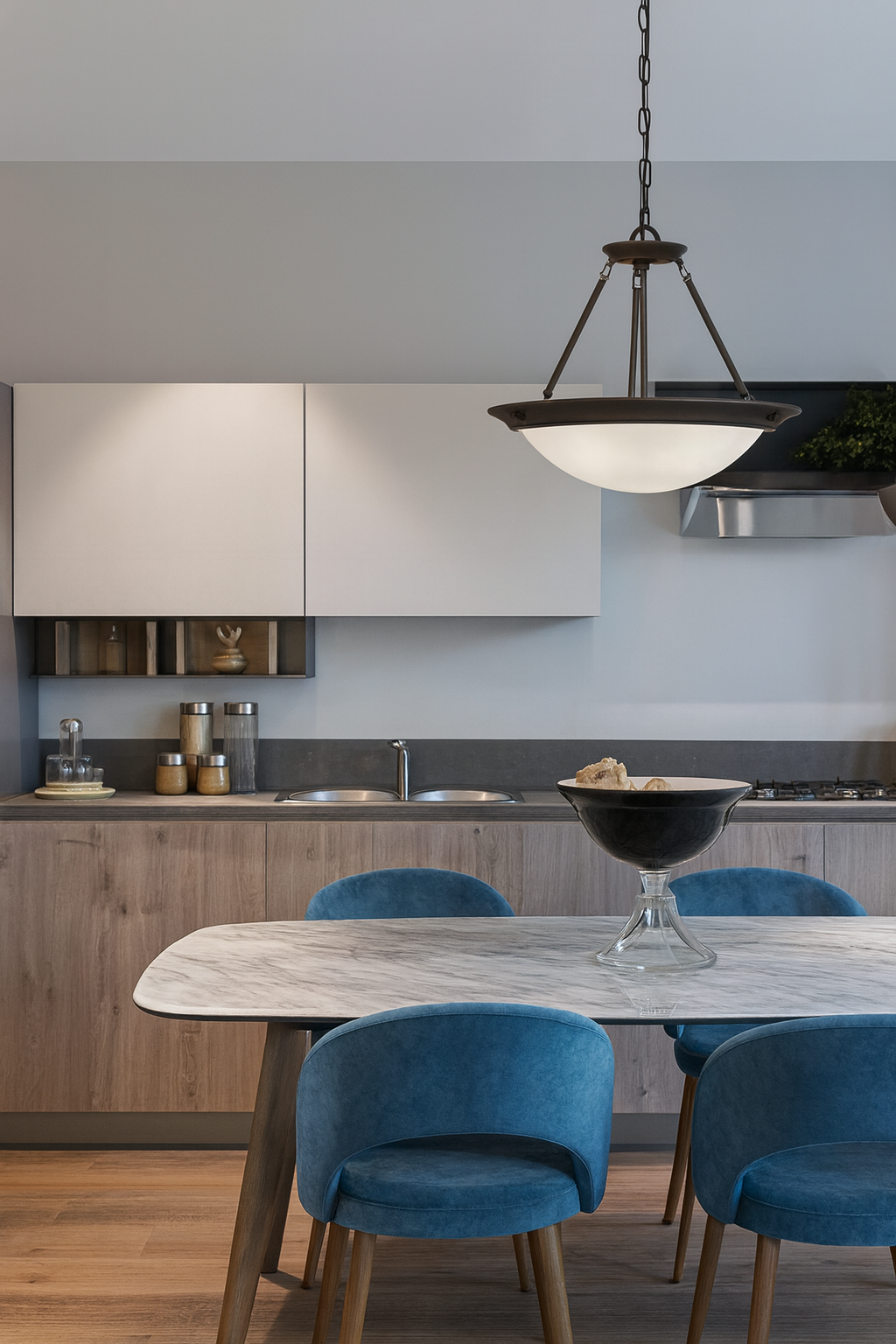 Volume Lighting Lunar 3-Light Antique Bronze Interior Pendant