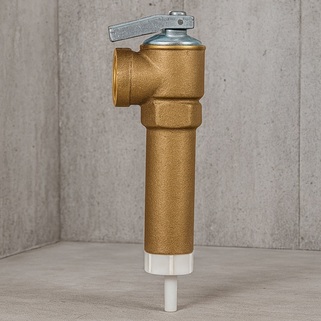 3 4 in Bronze NCLX A Temperature and Pressure Relief Valve with 3 1 2 in Shank MNPT Inlet x FNPT Outlet 24658 0150/206961306