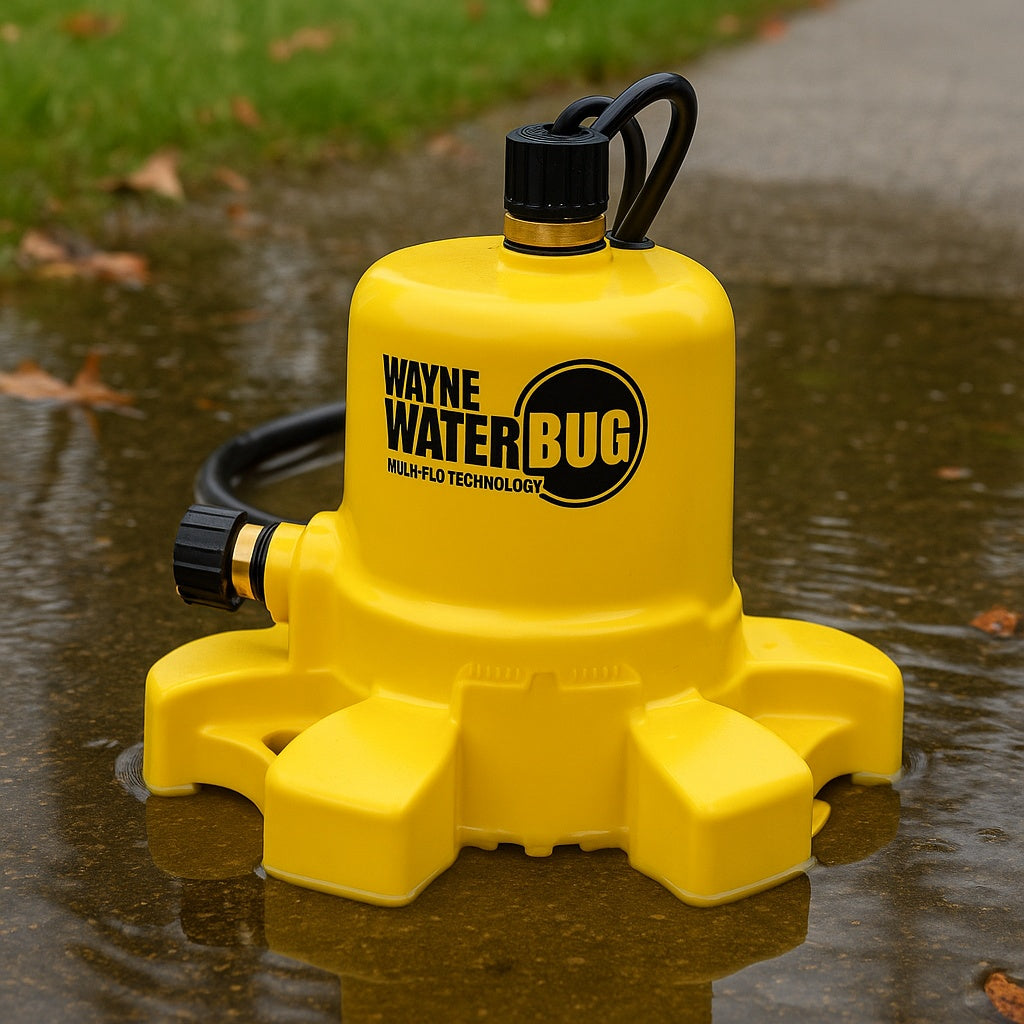 Wayne 1/6 HP WaterBUG Submersible Utility Pump with Multi-Flo Technology