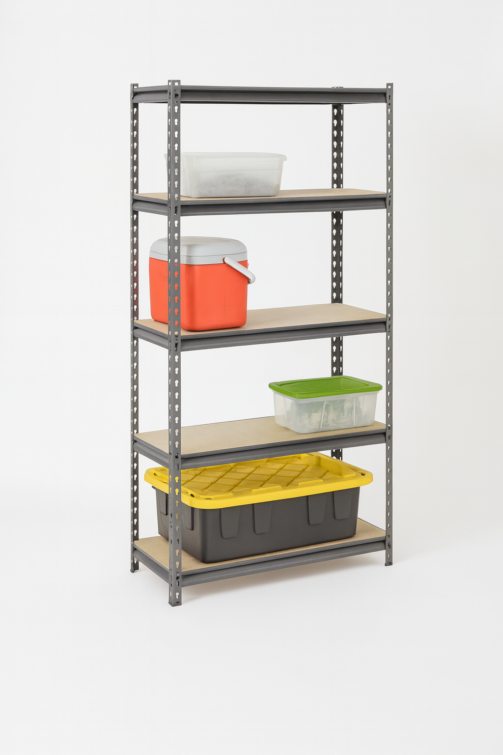 Muscle Rack 5-Tier Boltless Steel Garage Storage Shelving Unit in Silver Vein (30 in. W x 60 in. H x 12 in. D)