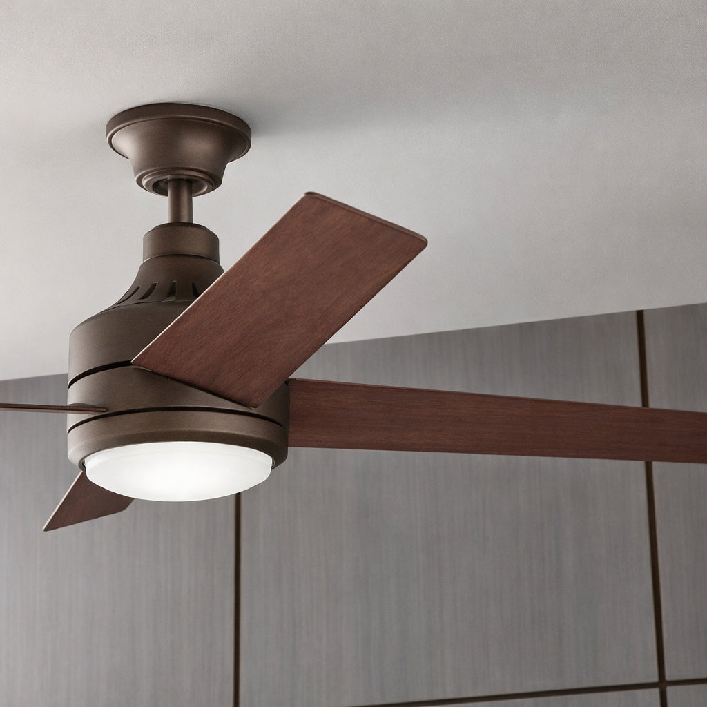 Home Decorators Collection Mercer 52 in Integrated LED Indoor Oil Rubbed Bronze Ceiling Fan with Light Kit and Remote Control