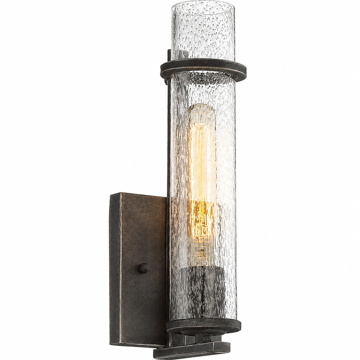 SATCO 1 Light Iron Black Bath Light 60 6381