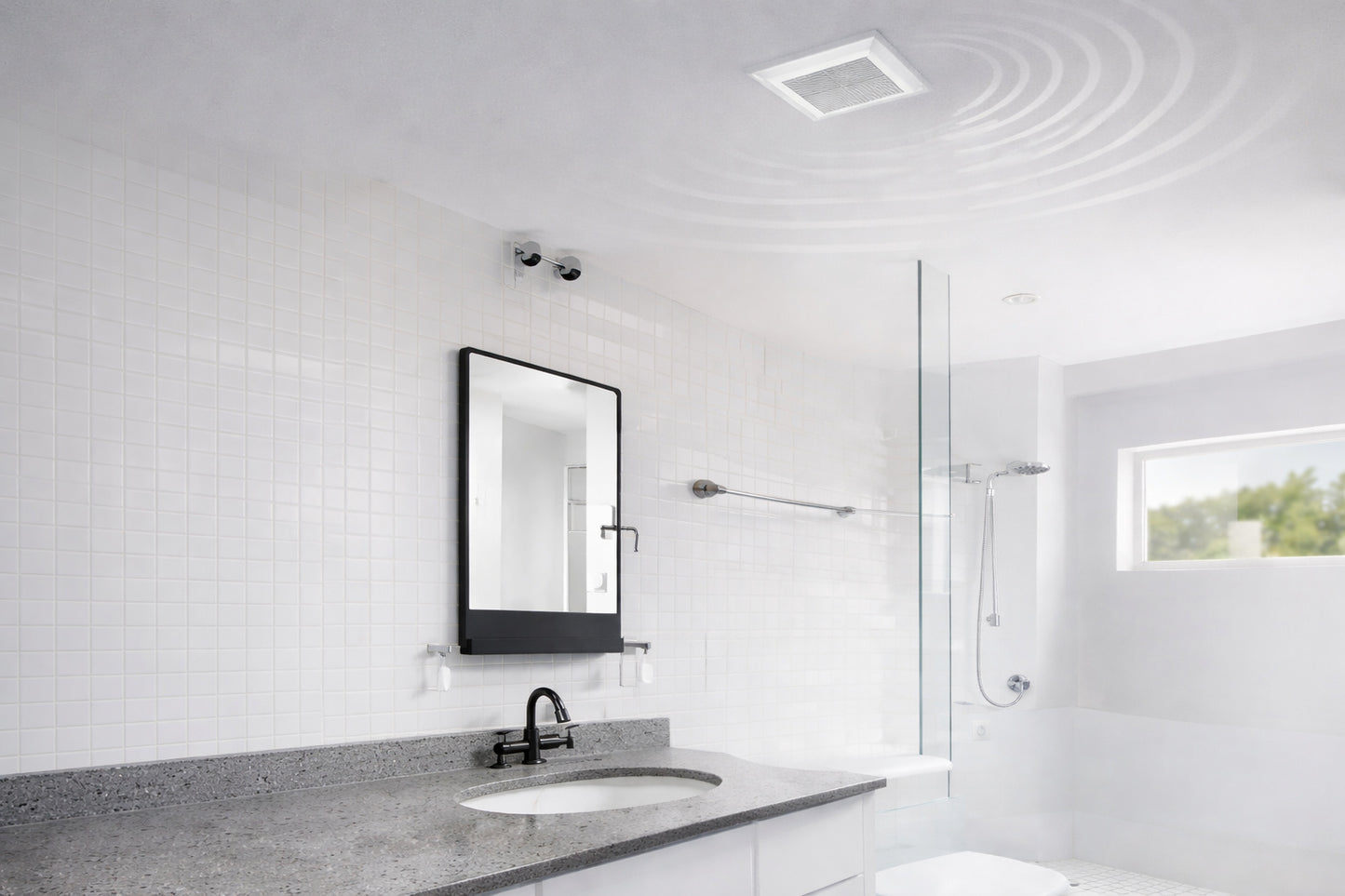 Panasonic WhisperValue DC Pick A Flow 50 80 or 100 CFM Ceiling or Wall Very Low Profile Exhaust Fan with Condensation Sensor