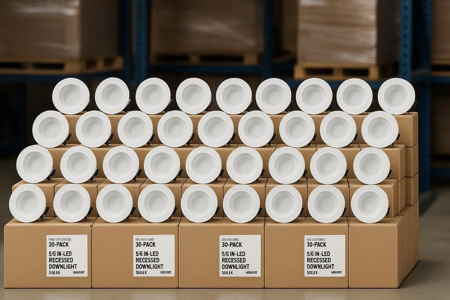 Feit Electric 4 in 50 Watt Equivalent Soft White CEC Title 24 Integrated LED Retrofit White Recessed Light Trim Downlight 36 Pack LEDR4B 927CA MP 6 6/305034680 17801477399 Feit Electric