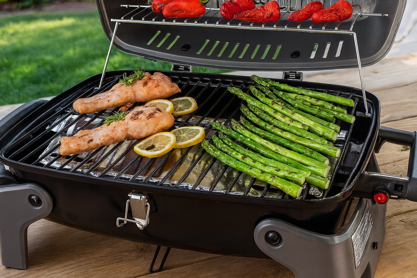 Nexgrill 1-Burner Portable Propane Gas Table Top Grill in Black