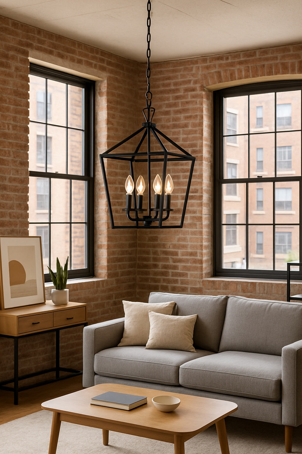 Monteaux Lighting Lacey 4-Light Bronze Pendant