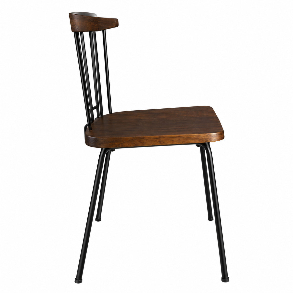 OSP Home Furnishings Ashby Matte Gunmetal Dining Chair with Fir Wood Seat ABY4568 C209 1