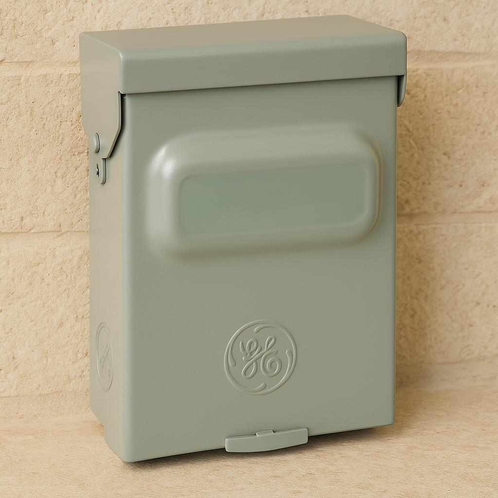 GE 60 Amp 240Volt NonFuse Metallic AC Disconnect OUTSIDE THE BOX
