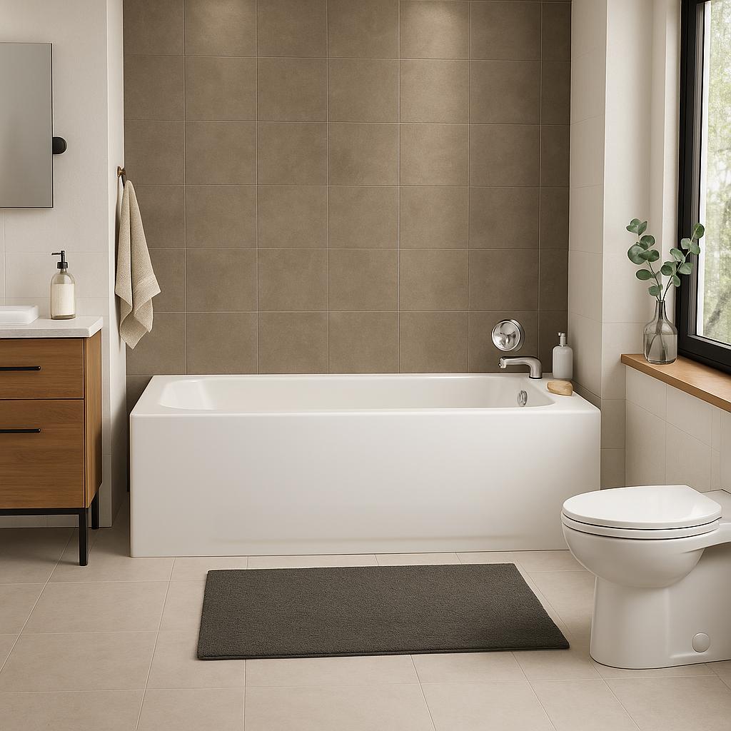 Bootz Industries Maui Plus 60 in x 32 in Alcove Soaking Bathtub with Right Drain in White 011 2342 00
