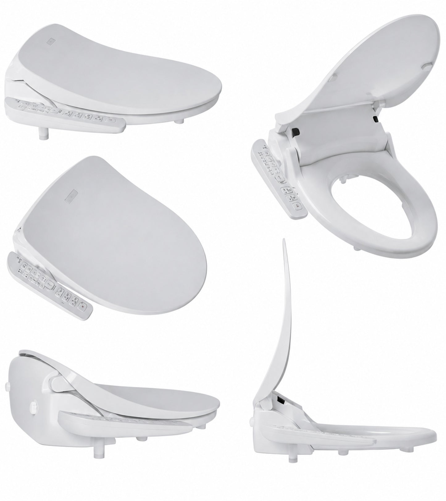 BIO BIDET HD 7000 Electric Bidet Seat for Elongated Toilets in White with Fusion Heating Technology