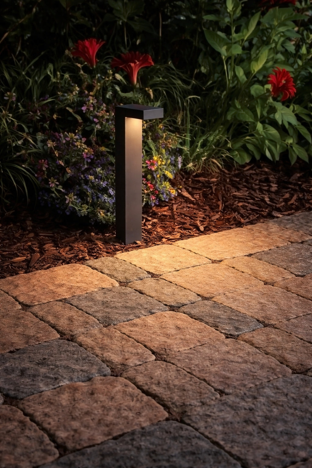 Hampton Bay Jemison 85 Lumen Low Voltage Black Integrated LED Outdoor Landscape Path Lights 6 pack
