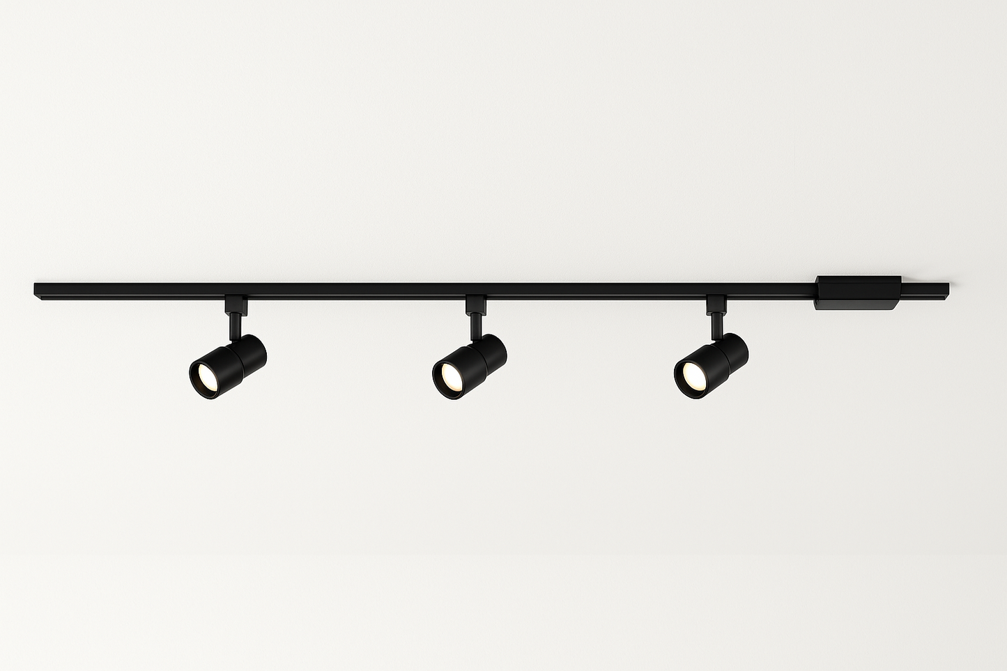Hampton Bay 44 in. Black Integrated LED Linear Track Lighting Kit Mini Step 3-Light