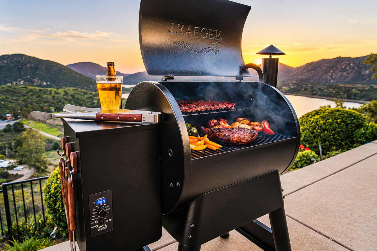 Traeger Pro 22 Wood Pellet Grill and Smoker in Bronze TFB57PZB