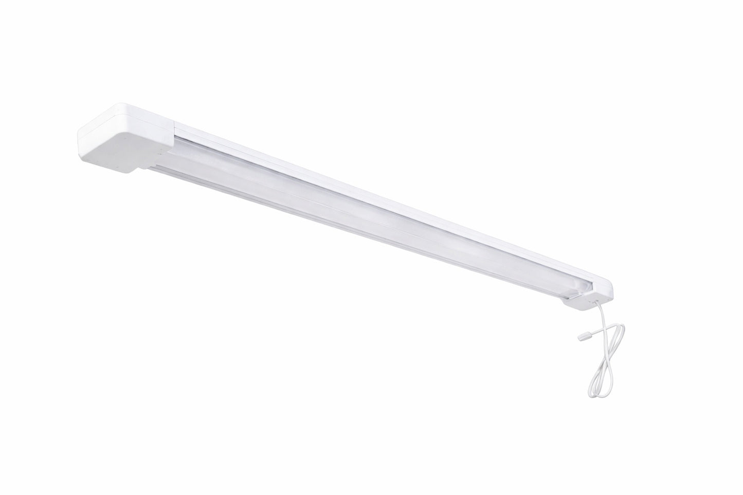 Commercial Electric 3 Ft 30 Watt 4000K Bright White 1 Light 3000 Lumens White Integrated Led Hanging Shop Light With Power Cord 4 Pack Shop
