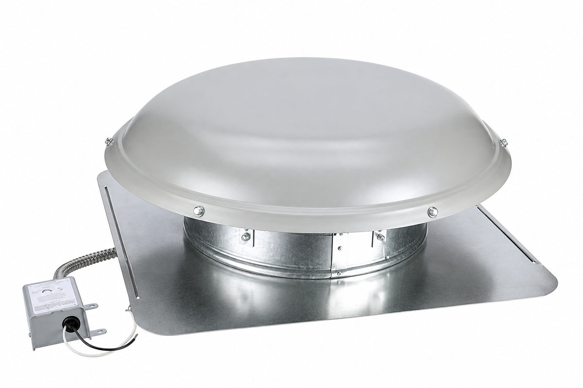 Air Vent 1170 CFM Gray Power Roof Mount Attic Ventilator RV26GR