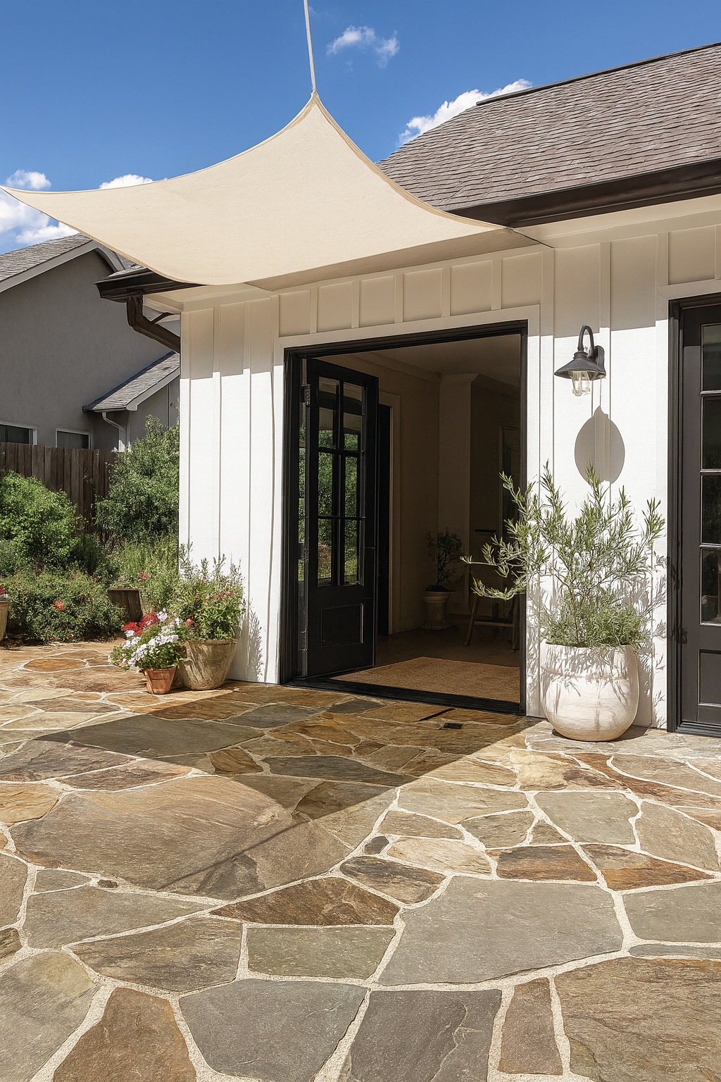 Vigoro 6 ft. x 50 ft. Almond Sun Shade Fabric