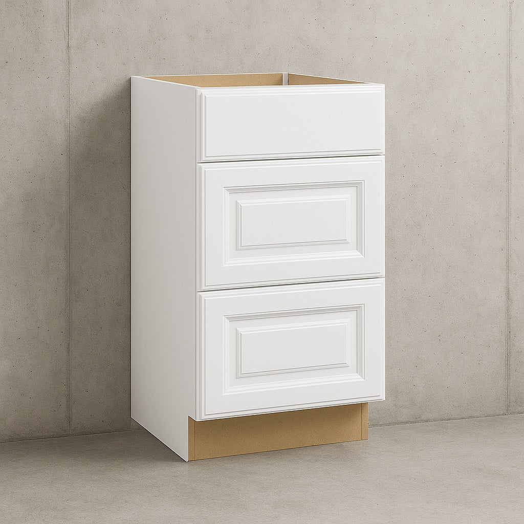 Courtland 24 in. W x 21 in. D x 34.5 in. H Assembled Shaker Sink Base Bath Cabinet in Polar White