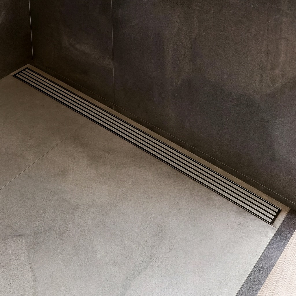 ALFI BRAND 59 in. Linear Shower Drain with No Cover in Brushed Stainless Steel