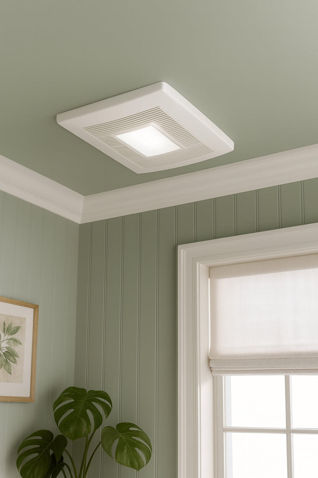 WhisperWarm DC 50 80 110 CFM Ceiling Exhaust Fan with LED Light Night Light and Heater FV 0511VHL1