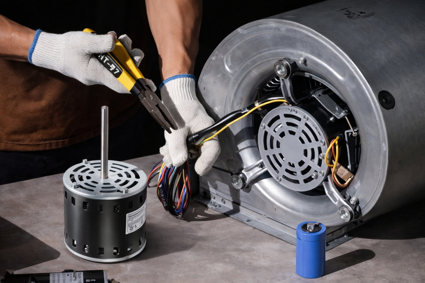 Diversitech 1 2 HP 1075 RPM Direct Drive Furnace Blower Motor 115 Volt