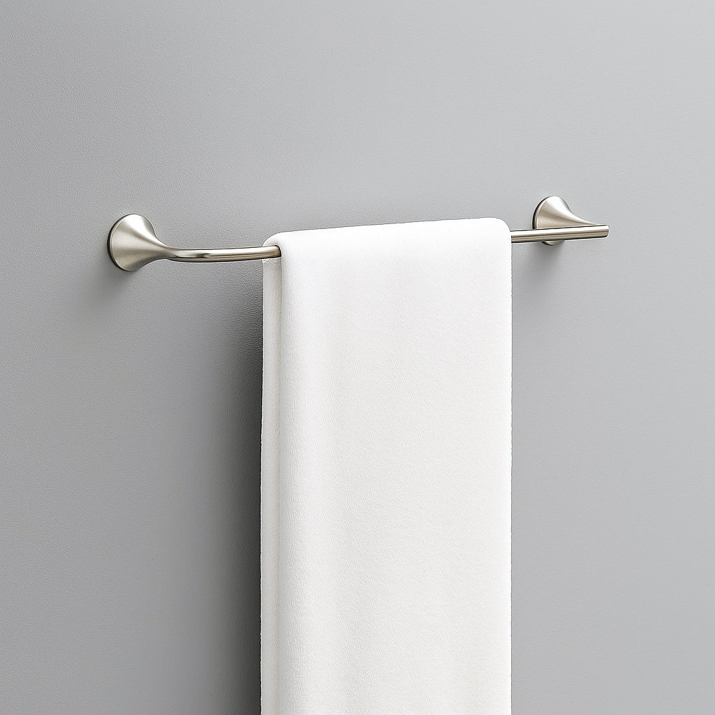 Pierce 18 in. Wall Mount Towel Bar Bath Hardware Accessory in Brushed Nickel