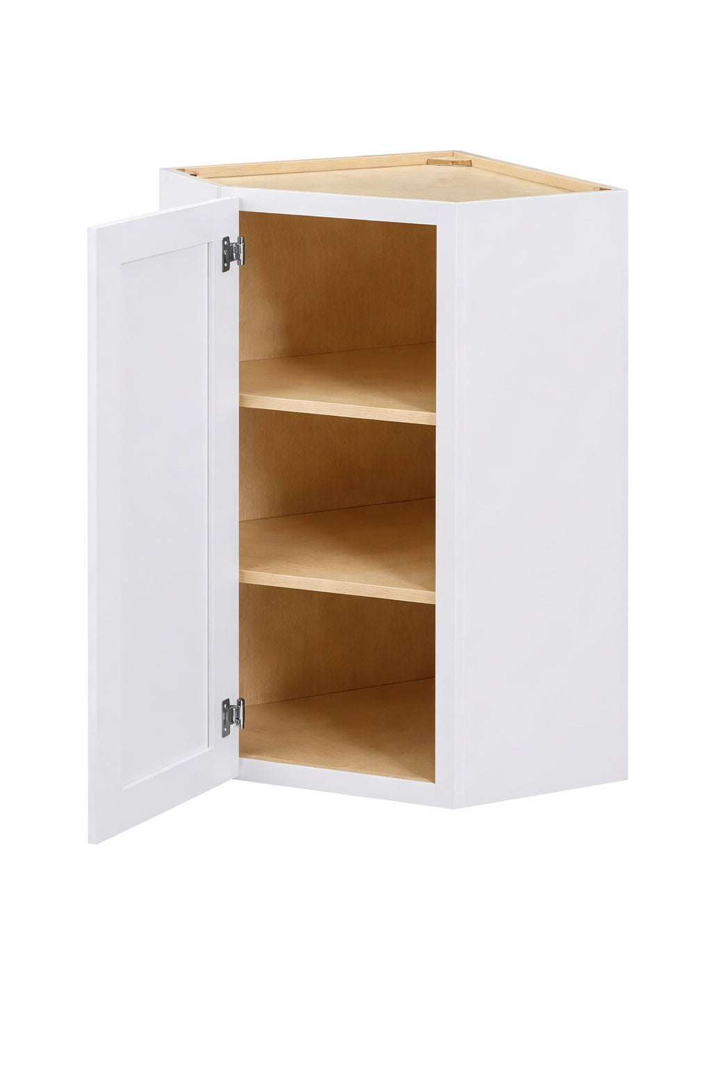 Hampton Bay Avondale 24 In W X 24 In D X 30 In H Ready To Assemble Plywood Shaker Diagonal Corner Kitchen Cabinet In Alpine White