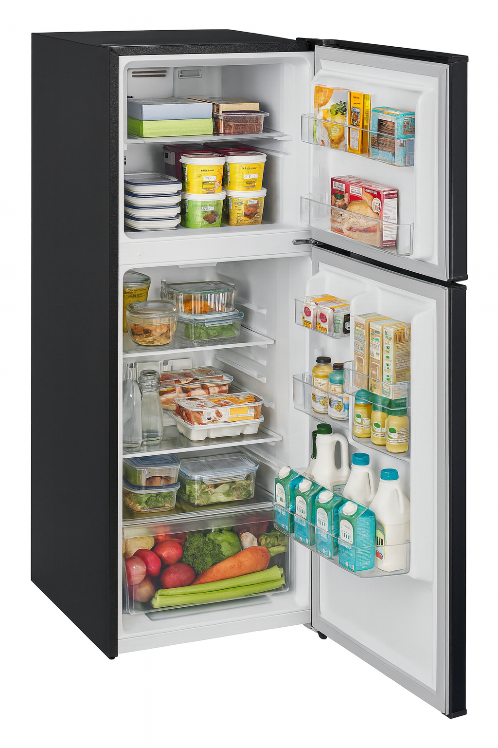 Vissani 10.1 cu. ft. Top Freezer Refrigerator in Black