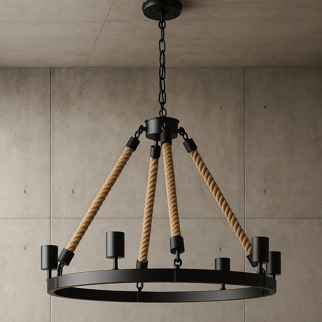 LNC Modern Farmhouse Brown Chandelier 1 Light Black Drum Mini Island Pendant light with Seeded Glass Shades 3IQUQNHD13508M6/317894726 810078492955 LNC