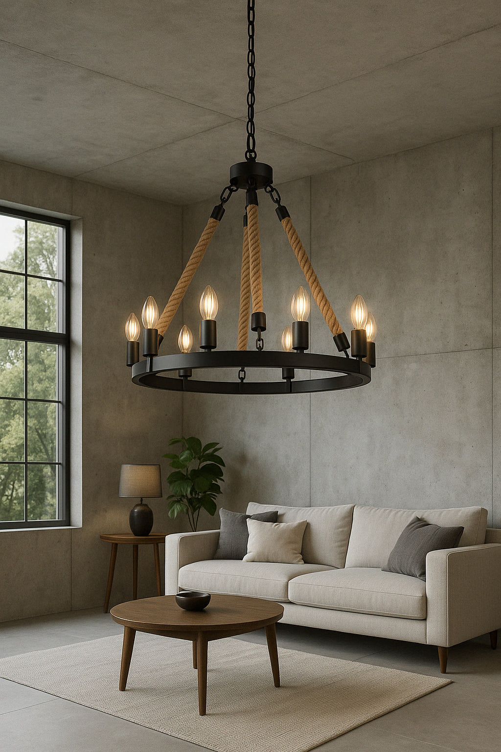 LNC Modern Farmhouse Brown Chandelier 1 Light Black Drum Mini Island Pendant light with Seeded Glass Shades 3IQUQNHD13508M6/317894726 810078492955 LNC