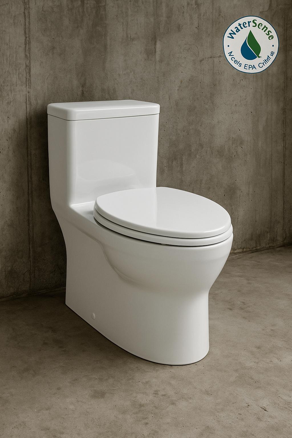 Aquia IV 12 in. Rough In 2-Piece 0.9/1.28 GPF Dual Flush Elongated Toilet Comfort Height in Cotton White Seat Included