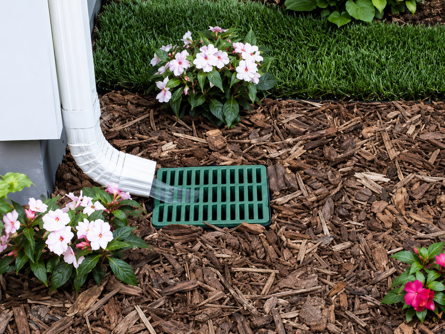 NDS 24 in Square Catch Basin Kit with Green Grate