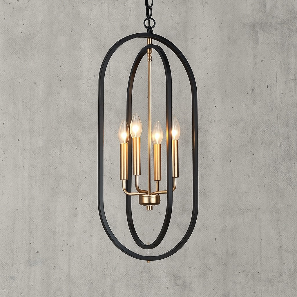 4 Light Farmhouse Lantern Dark Gold Dining Room Chandelier Mid Century Modern Chandelier Black Cage Pendant Light Z P8IEFYII 4824