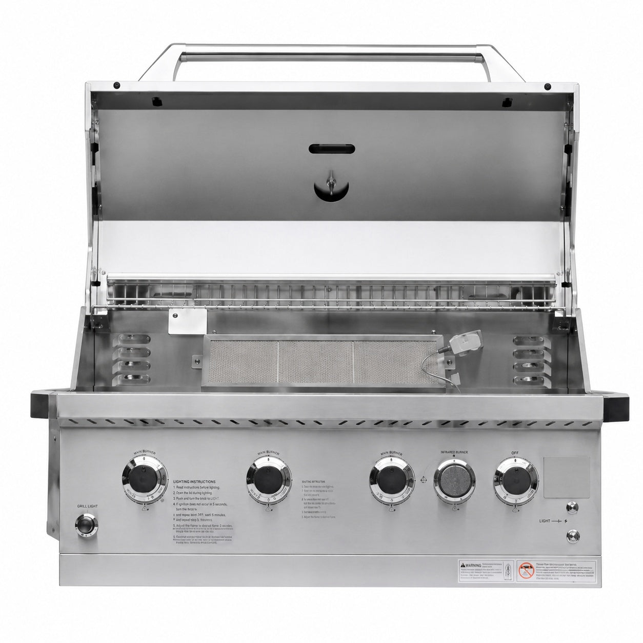 NXR 31 in 4 Burner Built In Gas Grill in Stainless Steel with Infrared