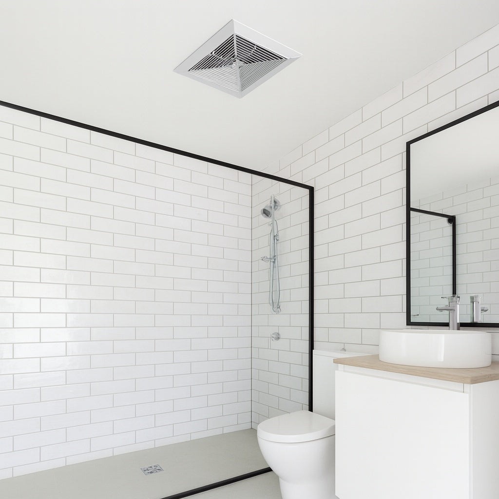 Commercial Electric 80 Cfm 1 5 Sone Bathroom Exhaust Fan With Humidity Sensing