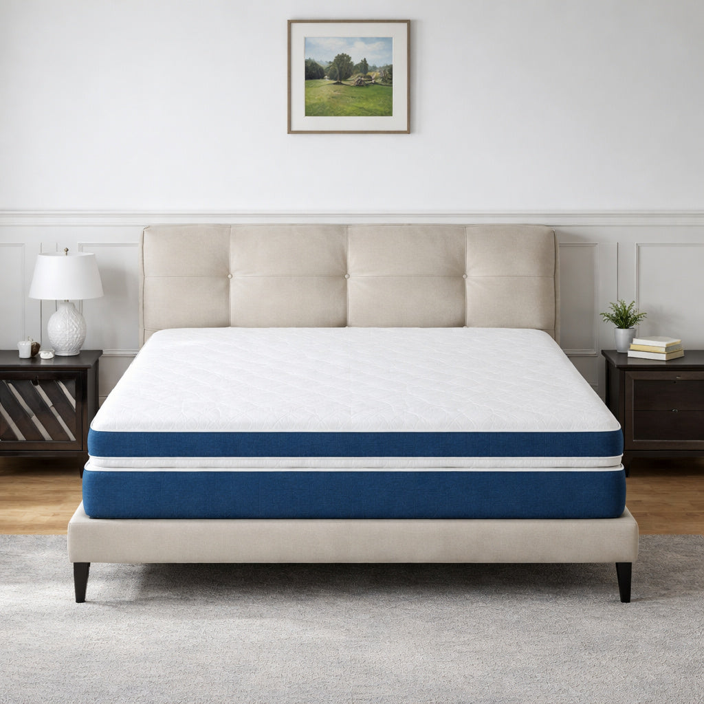 Babo Care Full Size 10 In Medium Hybrid Breathable And Cooling Motion Isolation Mattress With Certipur Us And Oeko Tex Certified