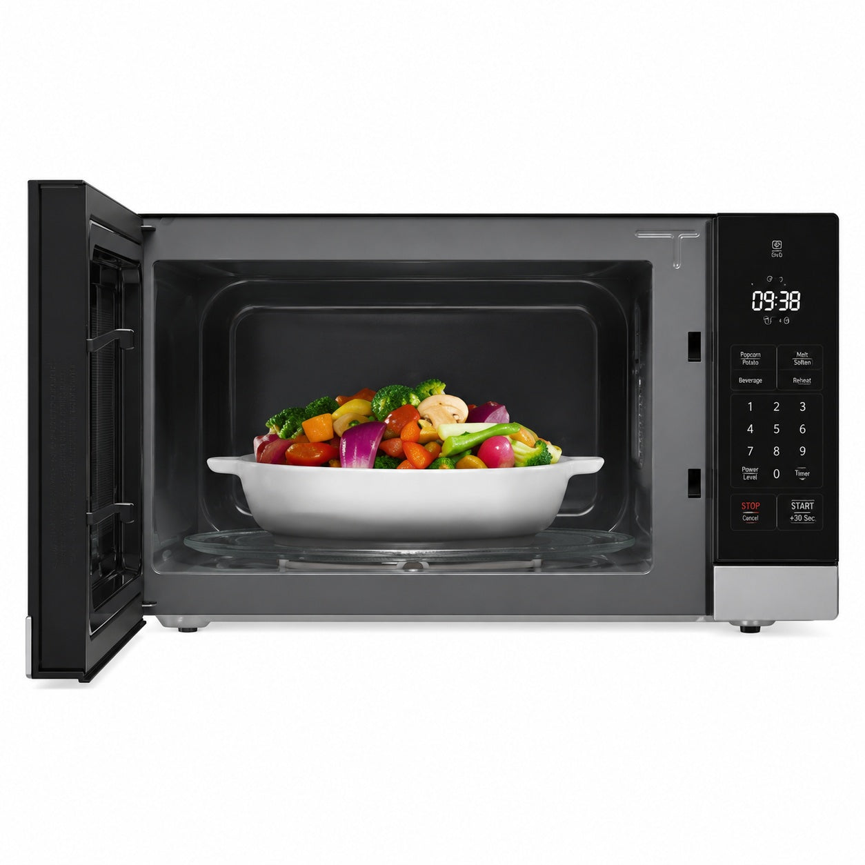 LG NeoChef 1 5 cu ft 1100 Watt Countertop Microwave in Stainless Steel with Smart Inverter