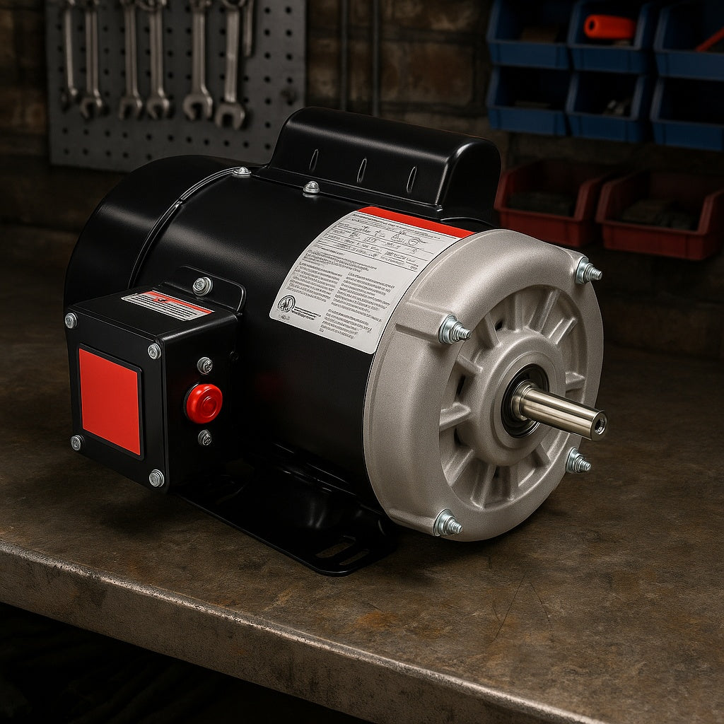 VEVOR 0.75 HP Electric Motor 1725 RPM, AC 115V/230V, 56 Frame Air Compressor Motor Single Phase, 5/8 in. Keyed Shaft, CW/CCW