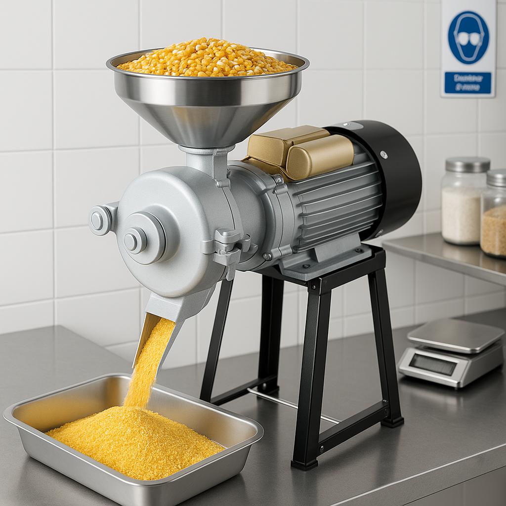Electric Grain Mill Grinder, 3000 Watt Spice Grinders, Commercial Corn Mill with Funnel, Thickness Adjustable Machine 197988578727 VEVOR