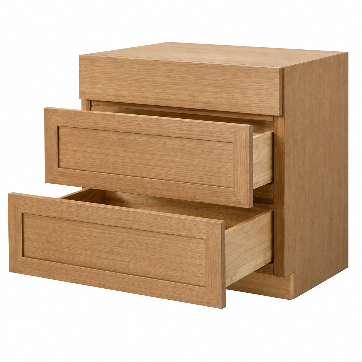 Hampton Bay Avondale 36 in W x 24 in D x 34 5 in H Ready to Assemble Plywood Shaker Base Kitchen Cabinet in White Oak