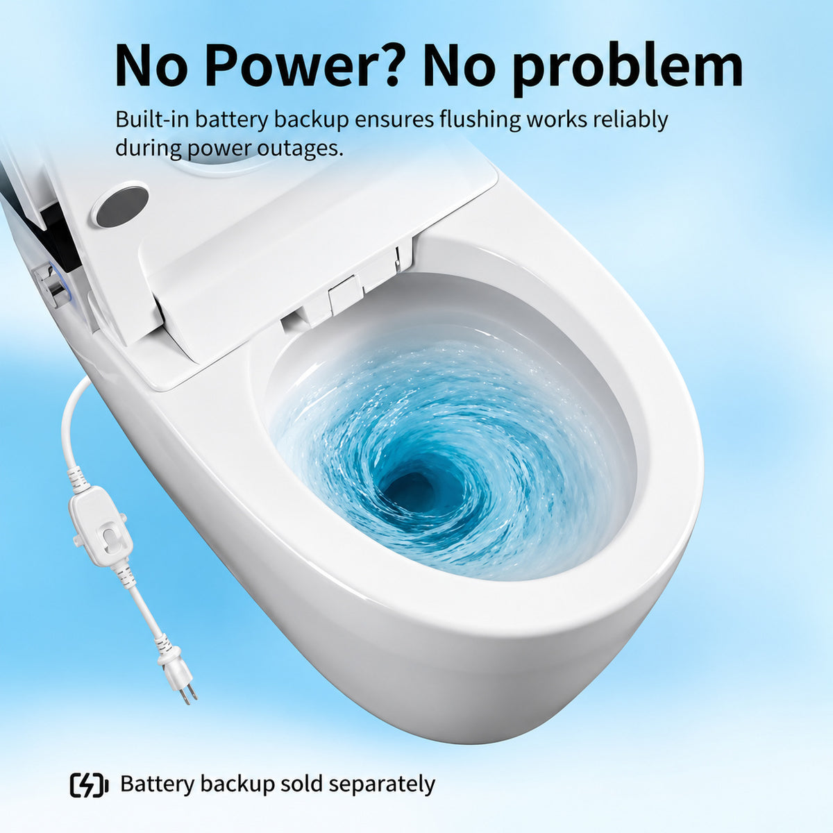 Xspracer Elongated Smart Bidet Toilet 1 28 GPF in White with Auto Open Close Water Tank Heated Seat Warm Water Wash UV Light JH 969SMT72