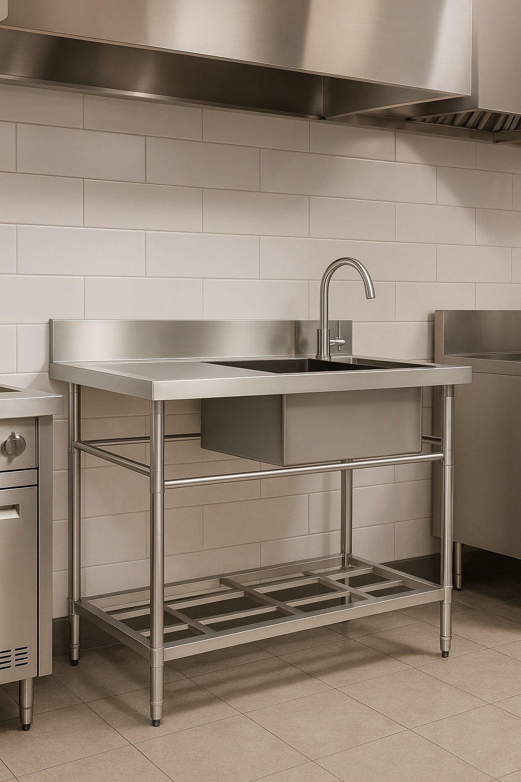 SVOPES 30 in. Farmhouse Kitchen Sink, 304 Stainless Steel Drop-In, Top Mount Single Bowl Basin with Ledge and Accessories