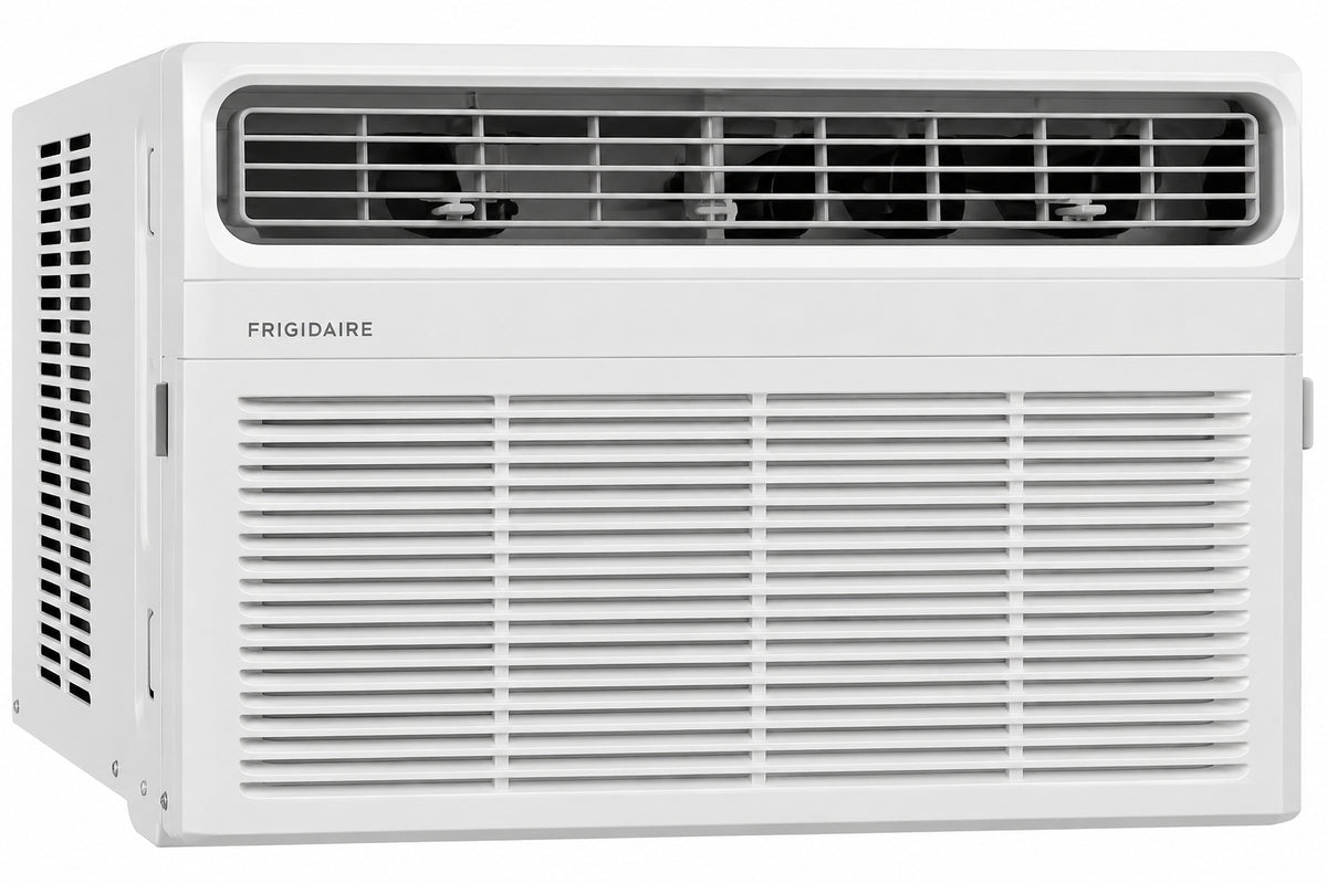 Frigidaire 18 800 BTU DOE 208 Volts Window Air Conditioner Cools 1 020 sq ft with Heater with Remote in White FHWH184WB2