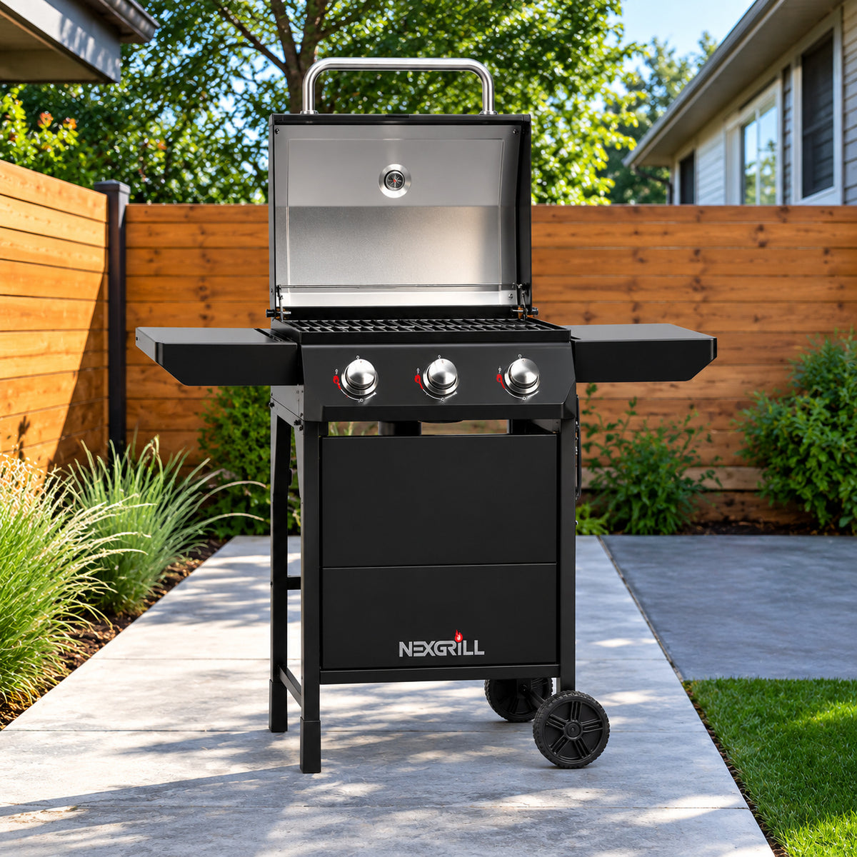 Nexgrill 3 Burner Liquid Propane Gas Grill in Black 720 1094B