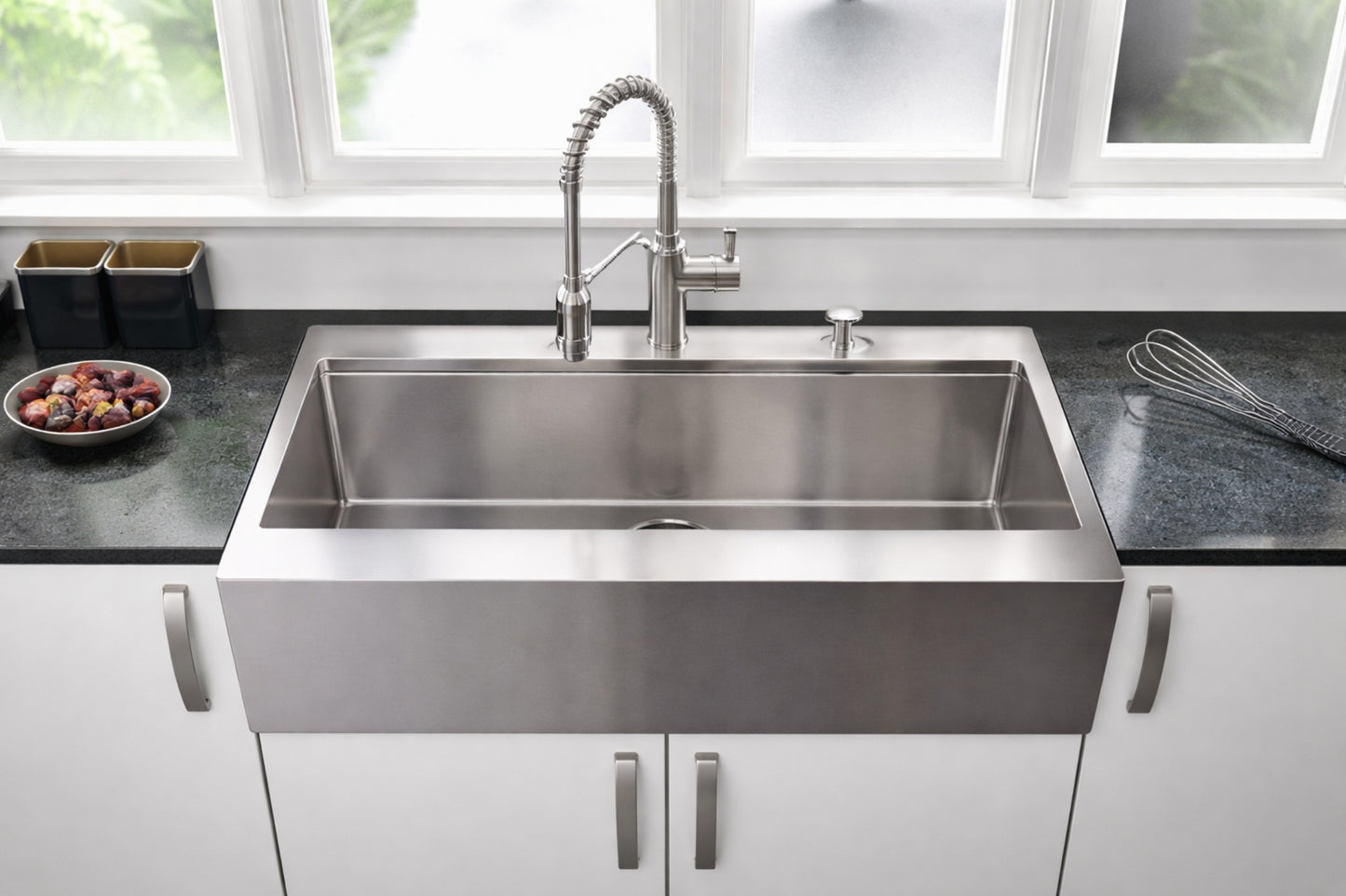 SVOPES 33 in Kitchen Sink Workstation 304 Stainless Steel Drop In Single Bowl Farmhouse Basin with Accessories